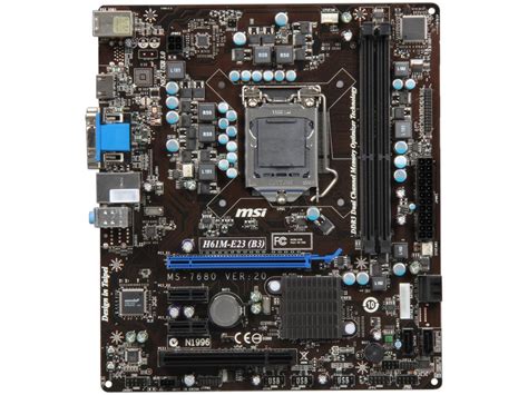 For supporting intel 22nm cpu on ecs 6 series motherboards. MSI H61M-E23 (B3) LGA 1155 Micro ATX Intel Motherboard - Newegg.com