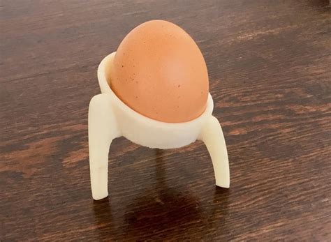 3d Printed Tripod Egg Cup By Luna Studio Pinshape