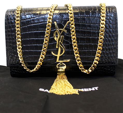 Ysl Black And Gold Purse Walden Wong