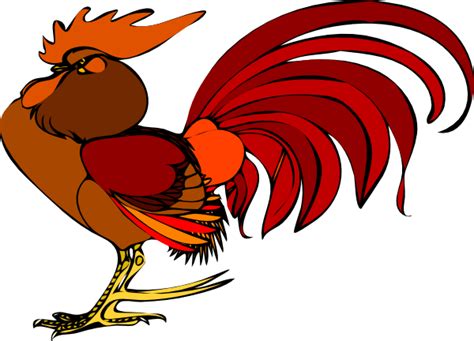 Proud Rooster Clip Art At Vector Clip Art Online Royalty