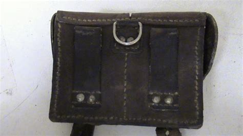 8mm Mauser Leather Ammo Pouch Duel Pouch For Sale At