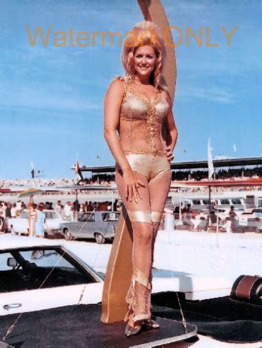 Linda Vaughn Miss Hurst Golden Shifter Tight Bikini Shifter Car
