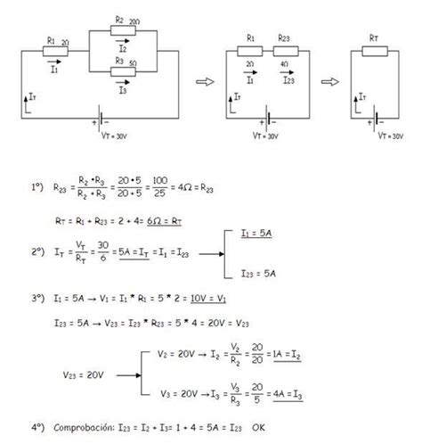Circuitos Electricos Formulas Y Ejemplos Gias