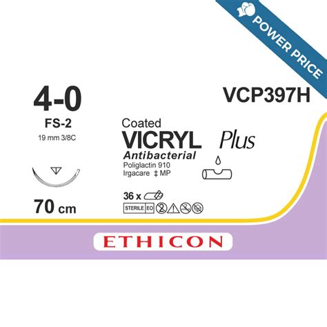 Suture Vicryl 4 0 Fs 2 70cm Ethicon