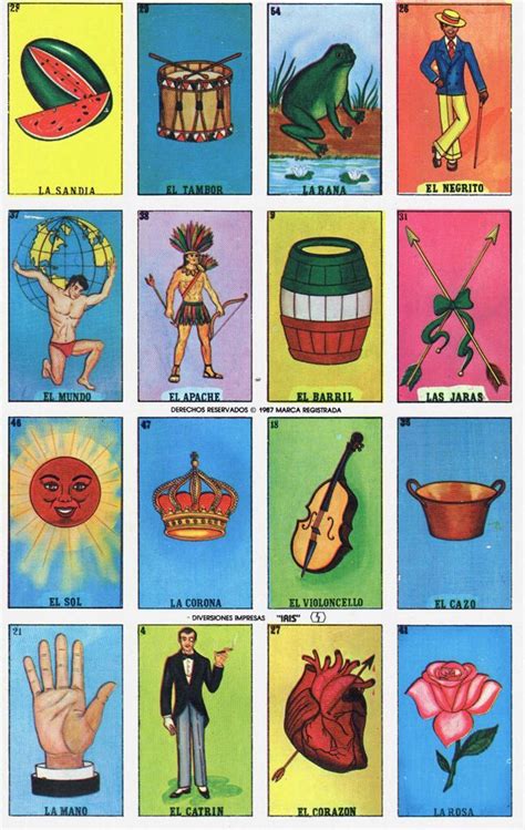 Loteria Mexican Bingo Cards Printable Bingo Cards To Print Free Bingo Cards Printable Cards