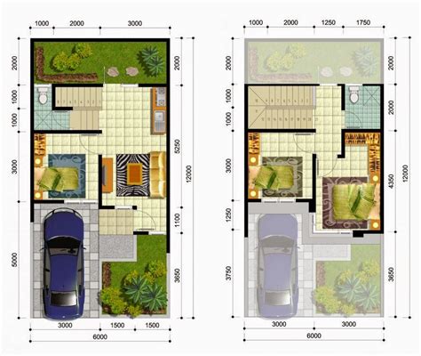 Maybe you would like to learn more about one of these? Denah Rumah Minimalis 2 Lantai 6x12 Untuk Keluarga Baru ...