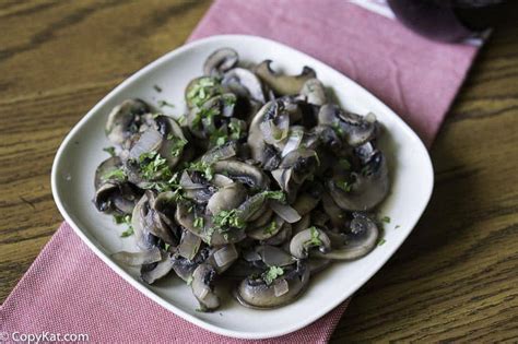 Add red wine and beef broth. Make your own Outback Steakhouse Sauteed Shrooms