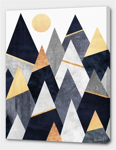 Fancy Mountains Numbered Edition Canvas Print By Elisabeth