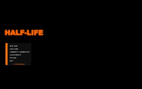 Half Life 1 Main Menu Style Half Life 2 Gui Mods