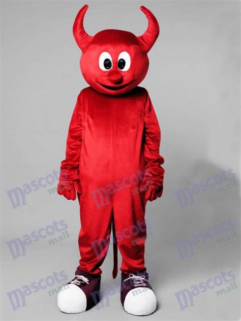 Halloween Red Evil Devil Mascot Costume Cartoon Anime