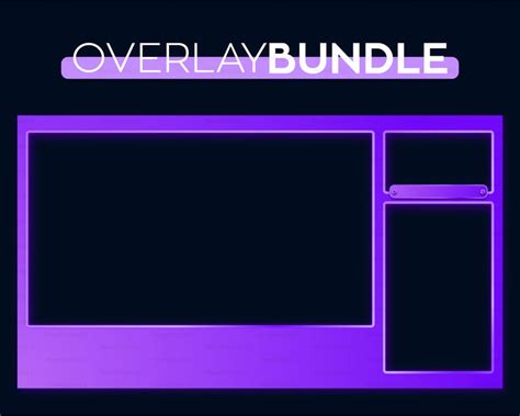 Purple Gradient Twitch Streaming Overlay Custom Twitch Png Etsy