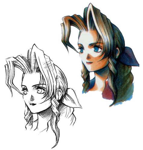 Aerith Gainsborough Portrait Art Final Fantasy Vii Art Gallery