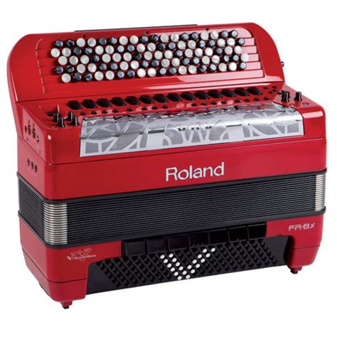 Roland FR 8x V Accordion Button Type Red At Gear4music Com