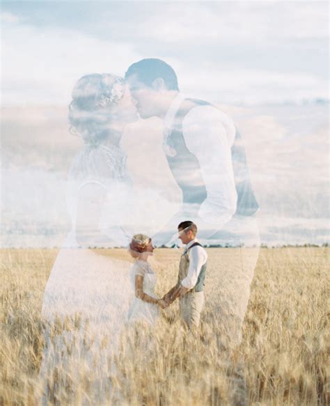 Wedding Photography Trend Dreamy Double Exposures Of Couples In Love