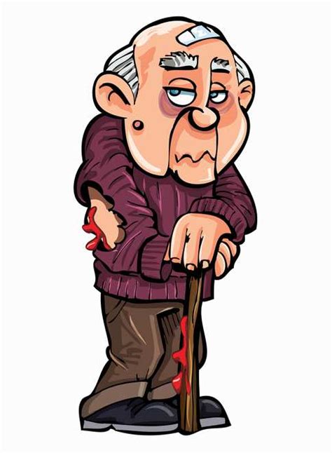 Sick Old Person Cartoon Images And Pictures Becuo