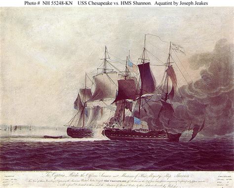 War Of 1812 At Sea Hms Shannon Captures Uss Chesapeake 1 June 1813