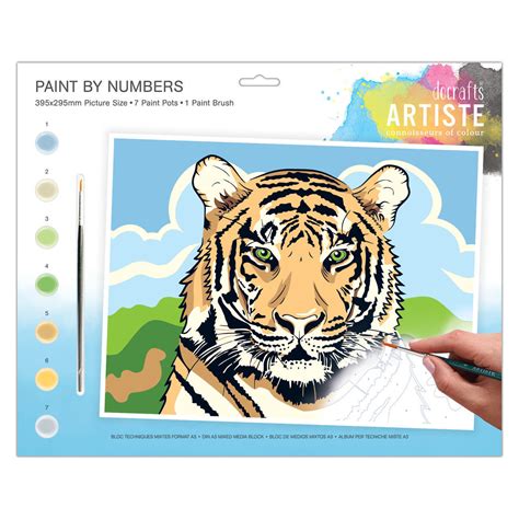Paint By Numbers Regal Tiger Activities To Share