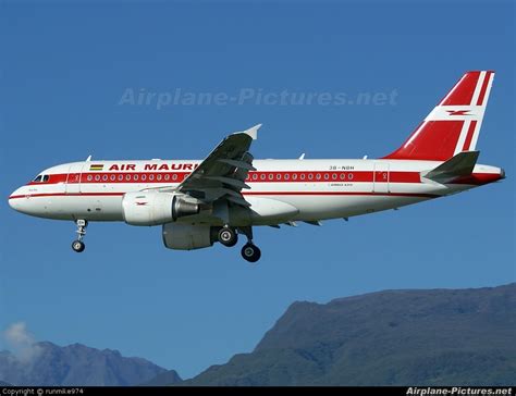 3b Nbh Air Mauritius Airbus A319 At Roland Garros Saint Denis