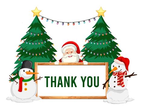 Free Christmas Thank You Clipart