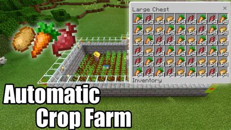 Minecraft Pe Automatic Villager Crop Farm Cheap And Easy Mcpebedrock