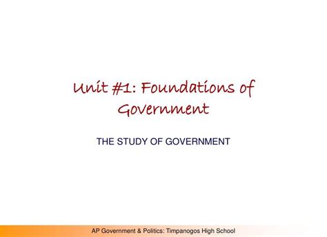 Ppt Unit 1 Foundations Of Government Powerpoint Presentation Free