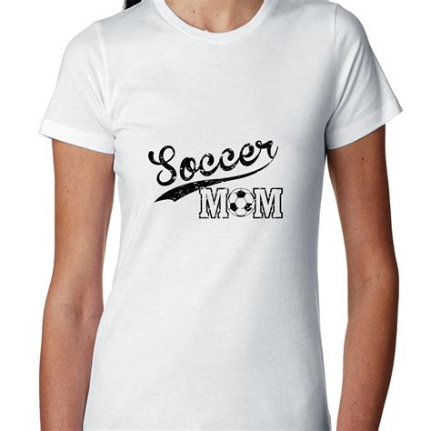 Soccer Mom Soccer Ball Banner Cool Vintage Womens Cotton T Shirt