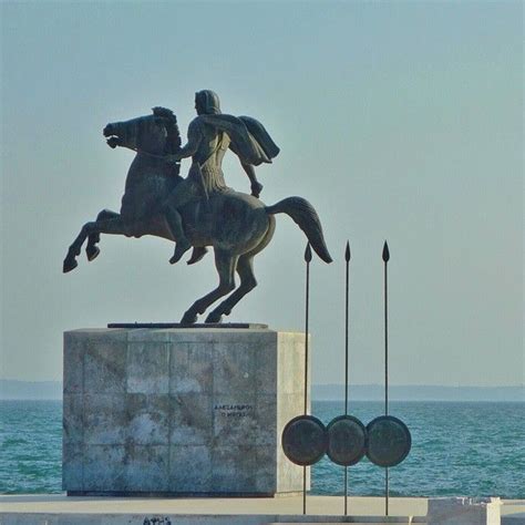 Ggouthas Monument Dedicated To Alexander The Great Thessaloniki