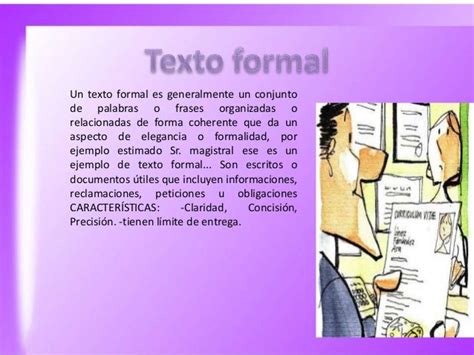 Textos Formales Ejemplos