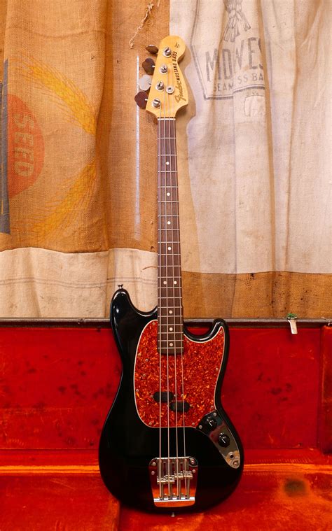 1974 Fender Mustang Bass Black Guitars Bass Southside Guitars