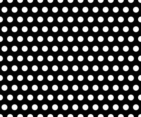 Black And White Polka Dot Pattern Background Vector Vector Art