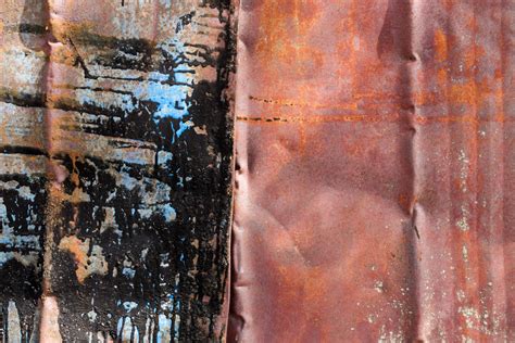 Red Rusty Metal Texture With Coloured Spills Photo 9141 Motosha