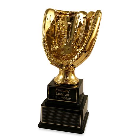 Perpetual Jumbo Gold Baseball Glove Trophy Far Out Awards