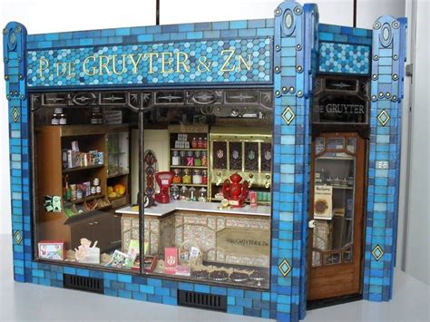 Miniature Shop Dolls House Shop Doll House Gem Store Shop Counter