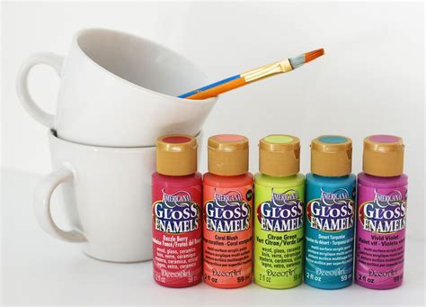DIY Brush Stroke Coffee Mugs Glass Painting Mugs Diy