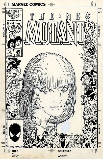 Marvel Comics Of The 1980s 1986 Anatomy Of A Cover New Mutants 45