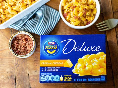 Kraft Deluxe Or Velveeta Macaroni And Cheese Just 145 Per Box Plus