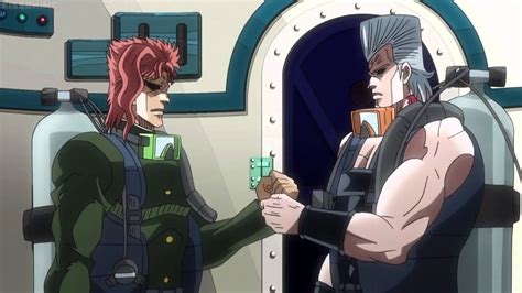 Jojo's Bizarre Adventure Kakyoin and Polnareff Manly Handshake - YouTube