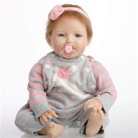 Sanydoll 22 Inch 55 Cm Silicone Baby Reborn Dolls Lifelike Fashion