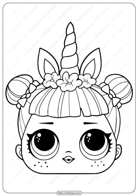 Jpg files ready for printing and instructions for making the mask. LOL Surprise Unicorn Mask Coloring Page in 2020 | Unicorn ...