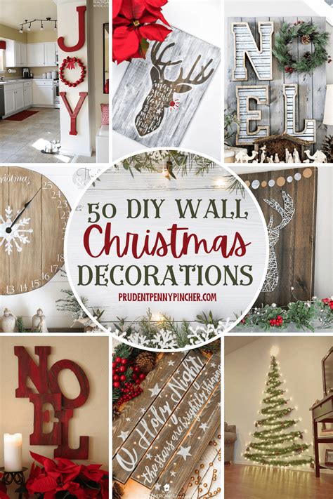50 Diy Christmas Wall Decor Ideas Prudent Penny Pincher