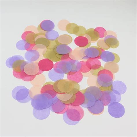 4cm Round Paper Confetti 1000pcslot Weddings Tossing Circle Tissue