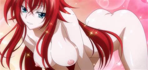 Rias Gremory High School Dxd Screencap 10s 1girl Ass Bent Over Blue Eyes Breasts