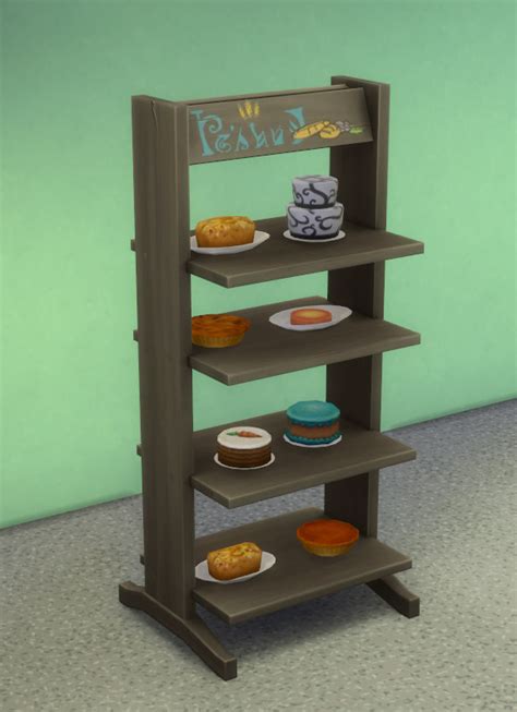 Mod The Sims Decluttered Tower Of Treats Display Shelves By