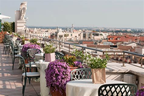 Rome Marriott Grand Hotel Flora Flora Rooftop Terrace Hotel