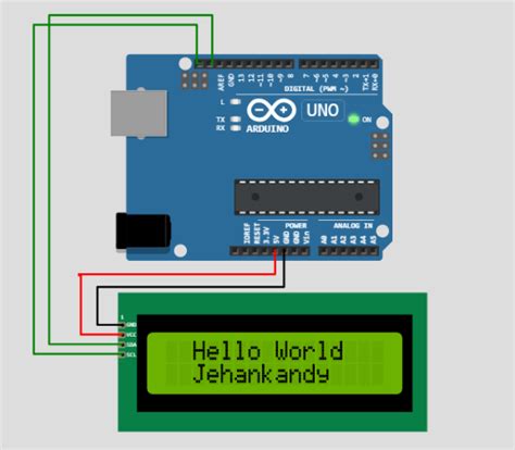 Arduino X Lcd Display With I C Hello World Arduino Project Hub