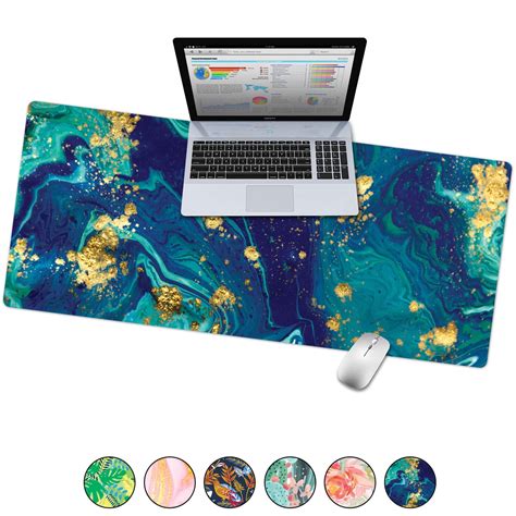 French Koko Large Desk Mouse Pad Desktop Mat Home Office School Cute Decor Extended Laptop Big