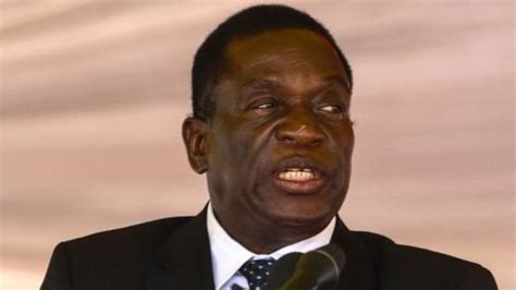 Makamu Wa Rais Aliyefutwa Kazi Emmerson Mnangagwa Amtaka Mugabe Ajiuzulu Mara Moja Bbc News