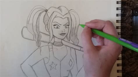 How To Draw Harley Quinn From The New Series Dc Universe Narrated Step