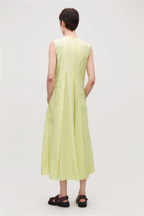Panelled Sleeveless Dress Fresh Yellow Dresses Cos In 2020