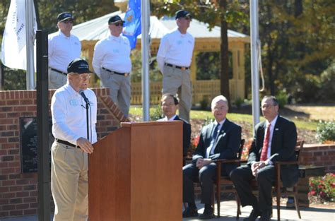 Johns Creek Holds Veterans Walk Dedication Flag Raising Ceremony